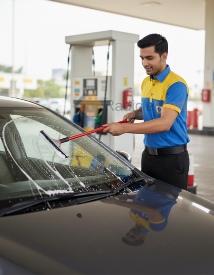 Premium Long-Handle Car Windshield Cleaning Squeegee