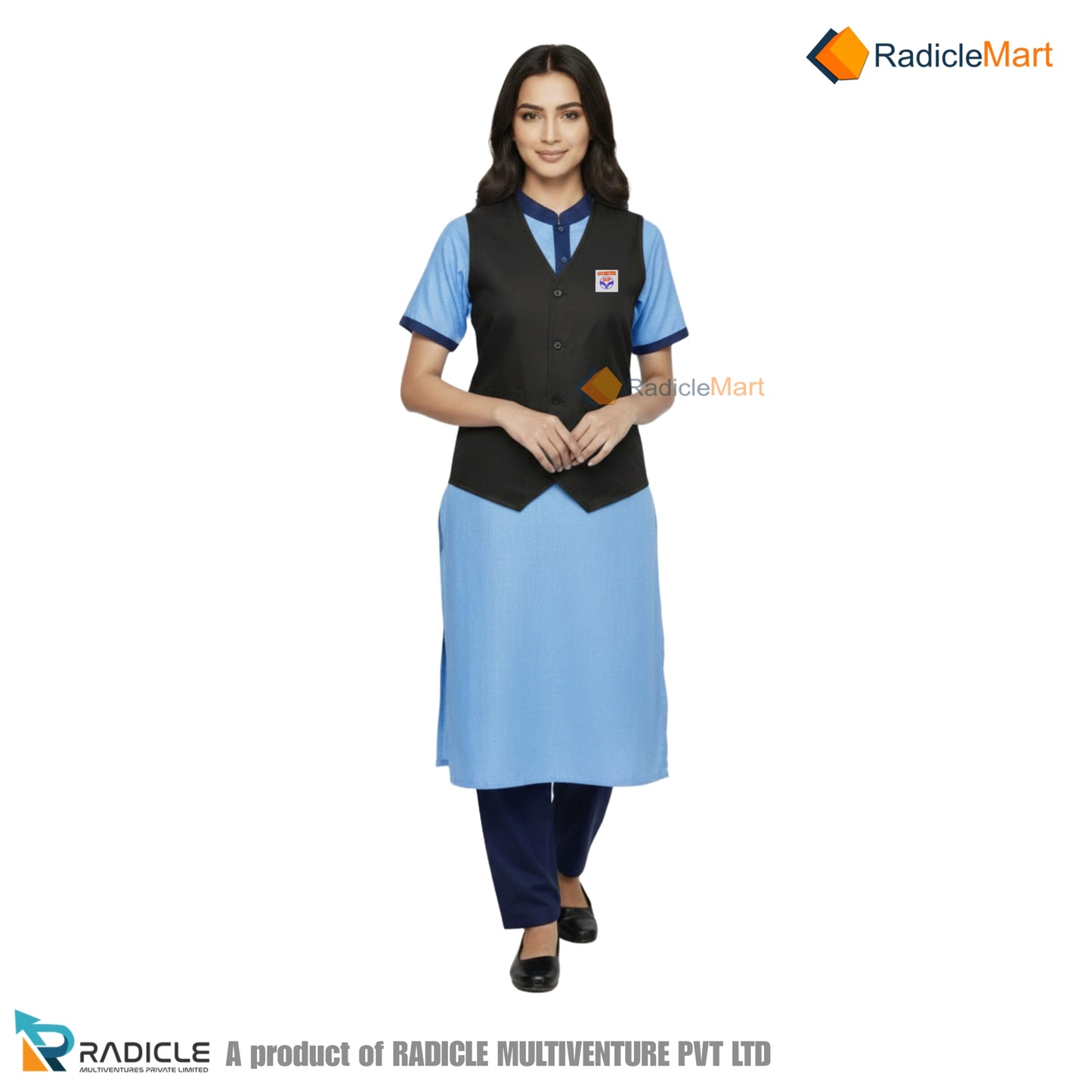 HINDUSTAN PETROLEUM LADIES UNIFORMS DSW WAIST COAT (HPCL PUMP UNIFORMS)