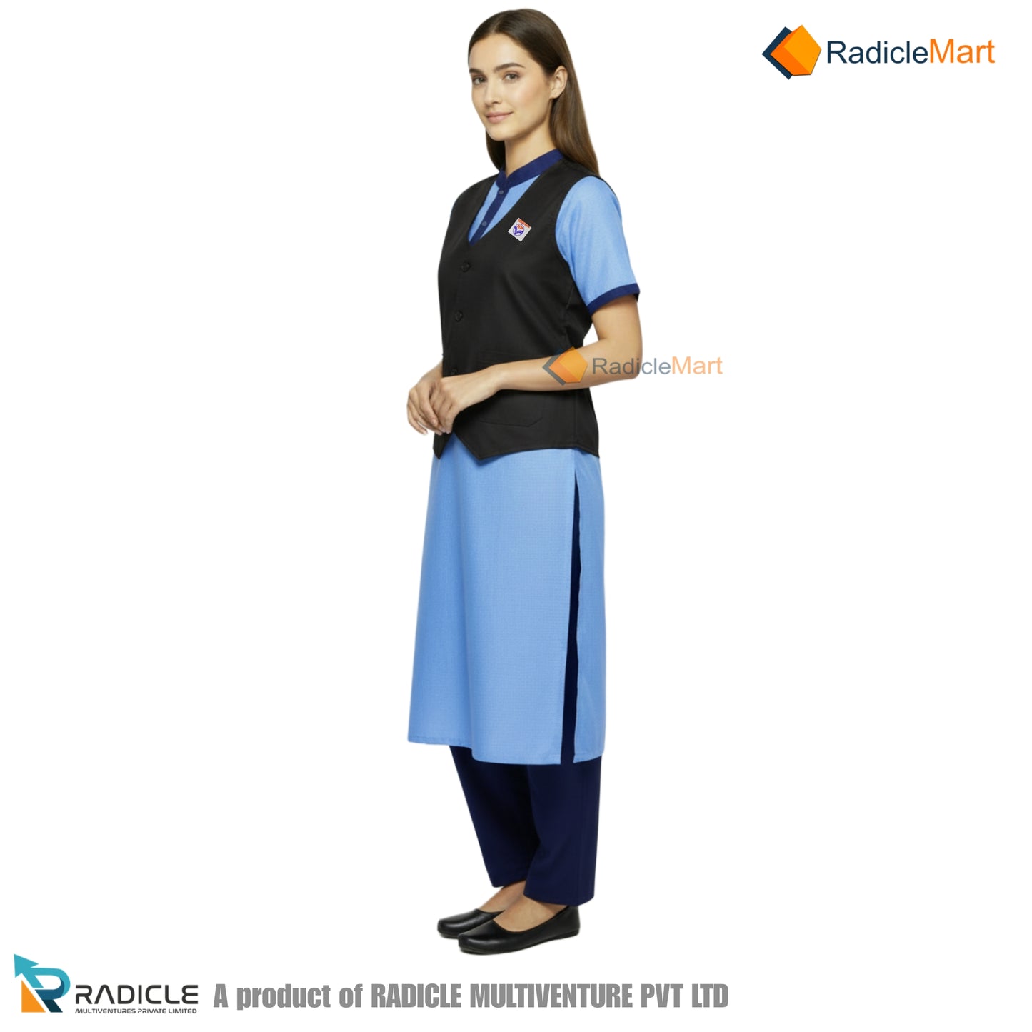 HINDUSTAN PETROLEUM LADIES UNIFORMS DSW WAIST COAT (HPCL PUMP UNIFORMS)