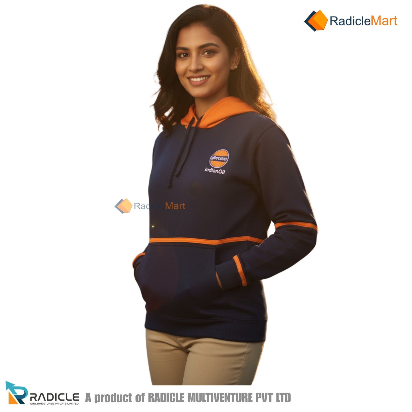 INDIAN OIL COTTON HOODIE (IOCL)